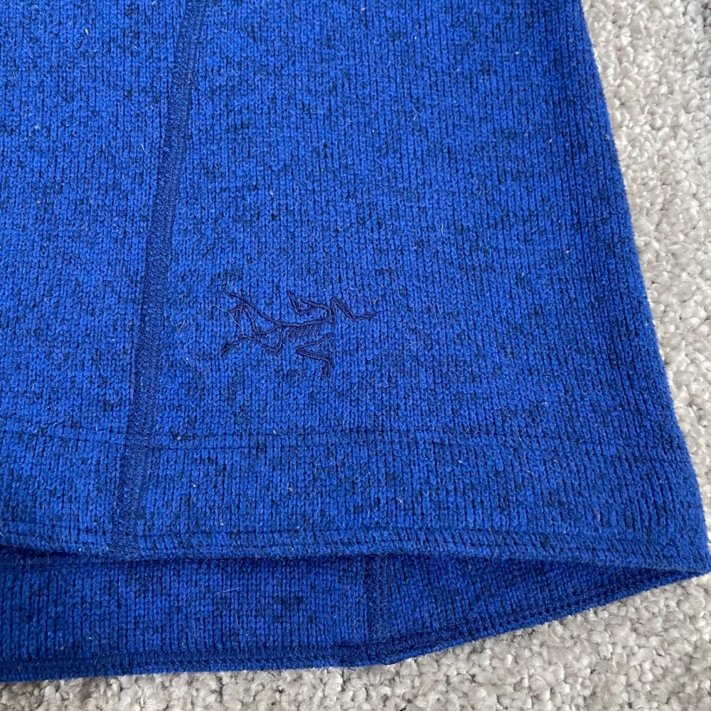 Arcteryx Sweater Womens Extra Small Relaxed Fit Cowl Neck Fleece Pullover Blue - Picture 4 of 13